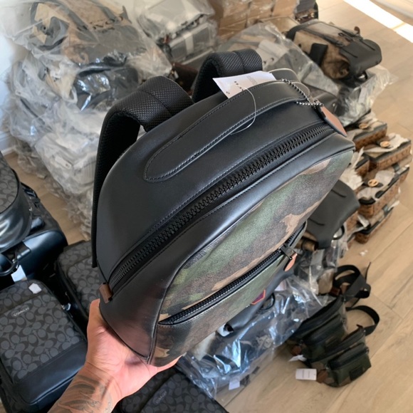 Coach Westway Backpack In Signature Canvas With Camo Print - Picture 5 of 7